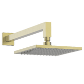 Abey Gareth Ashton Square Brass Horizontal Shower Arm and Rose - Brushed Brass